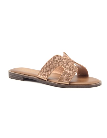 Kharisma sandalo a ciabatta con strass